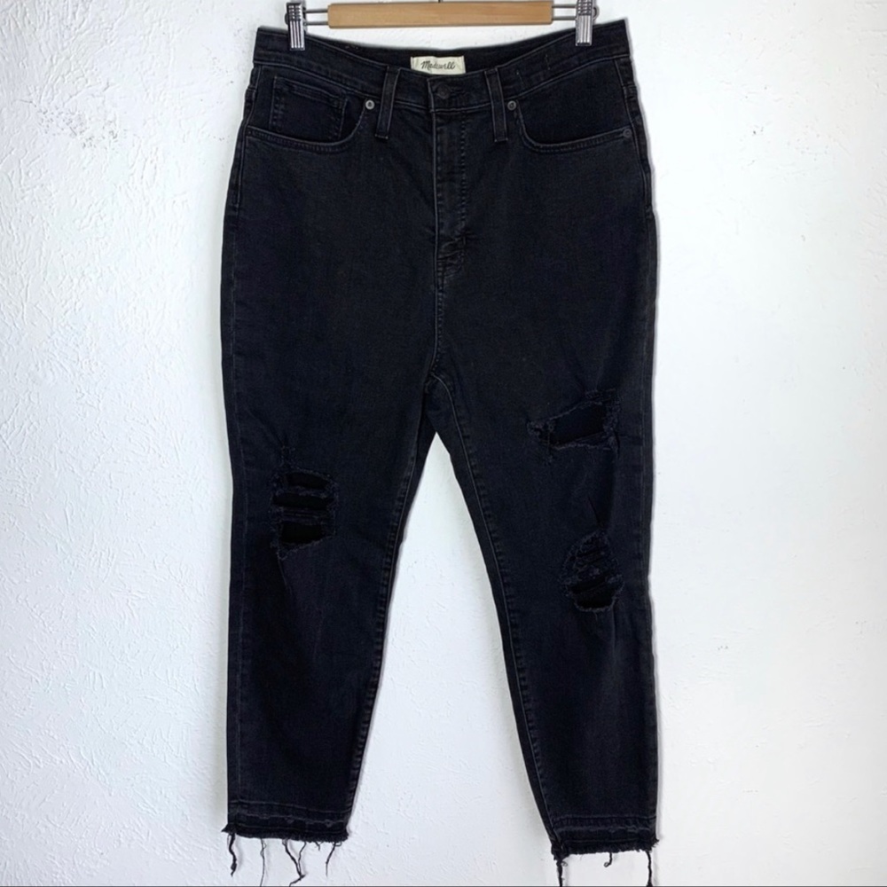 EUC: Madewell The Momjean Raney Wash Knee-Rip Edition